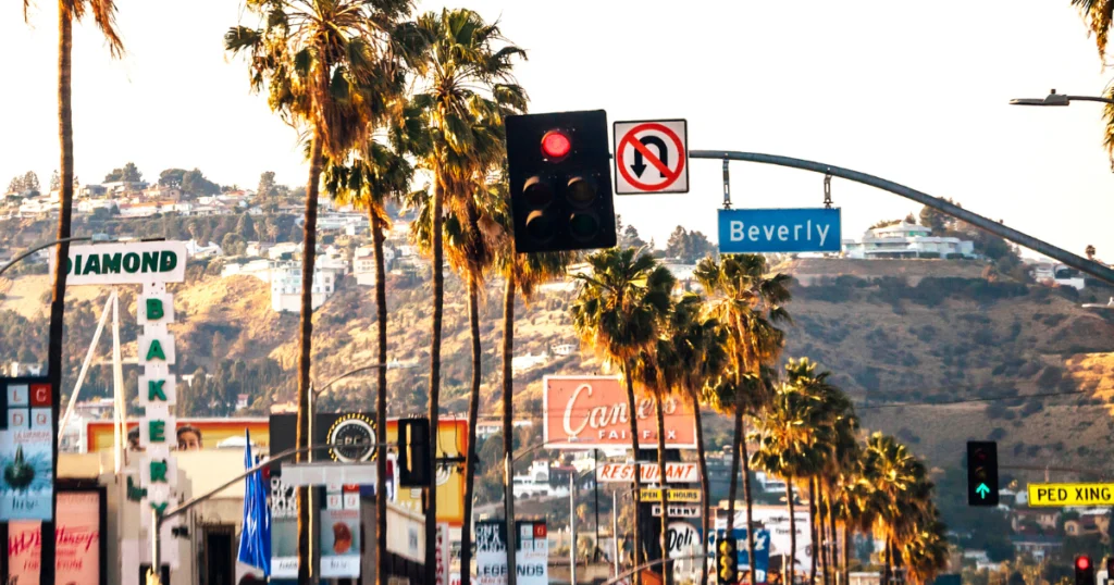 photo rue los angeles pour symboliser les problèmes de connexion à internet