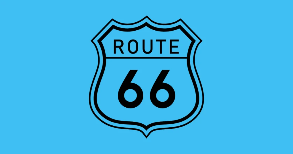 logo de la route 66 pour illustrer les erreurs à éviter lors de la préparation
