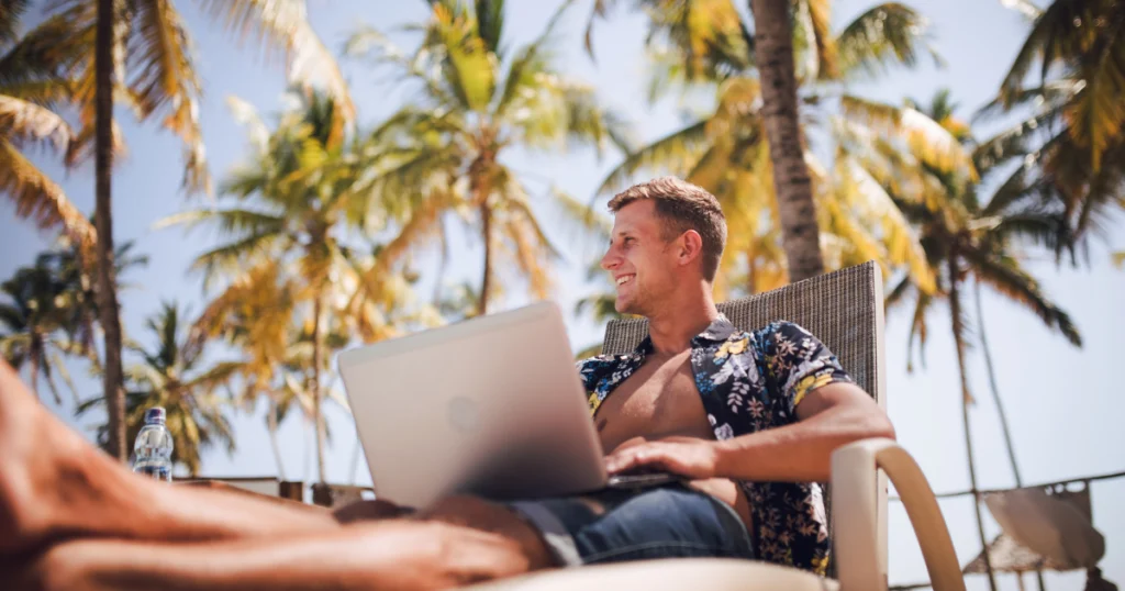 photo d'un digital nomads à miami aux états unis